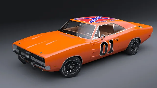 dodge charger, generał lee, samochodów muscle car, amerykański samochód, duke of hazzard, szary samochód. Zakup spotów radiowych: taryfy, rabaty i warunki emisji